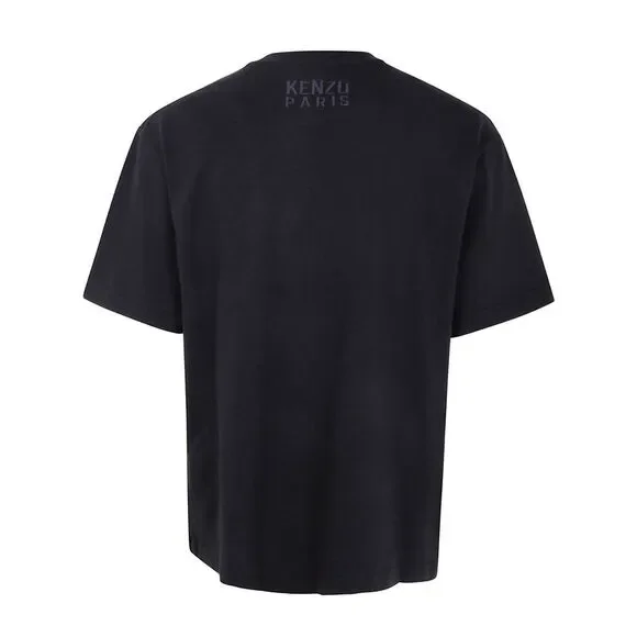 Kenzo Unisex Gots Kenzo Happy Tiger Embroidered Oversize Tshirt